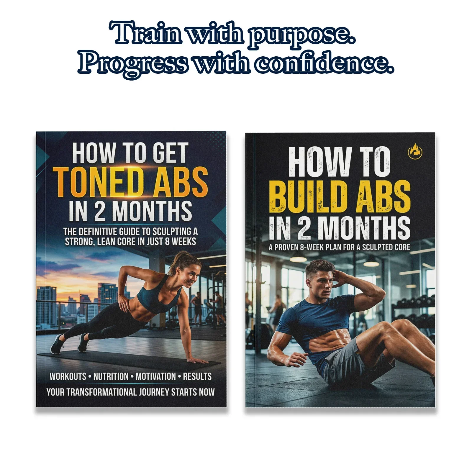 The Nutrition Fitness - 2-Book Abs Training Guide Set for