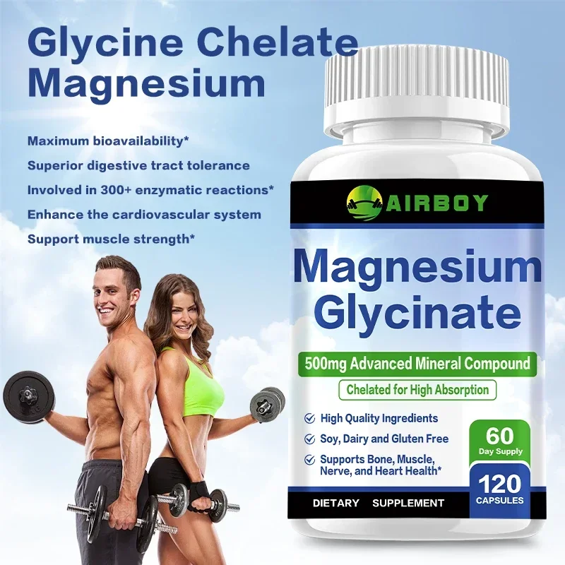 Magnesium Glycinate Capsule - Magnesium Glycinate 500mg - Highly Absorbable