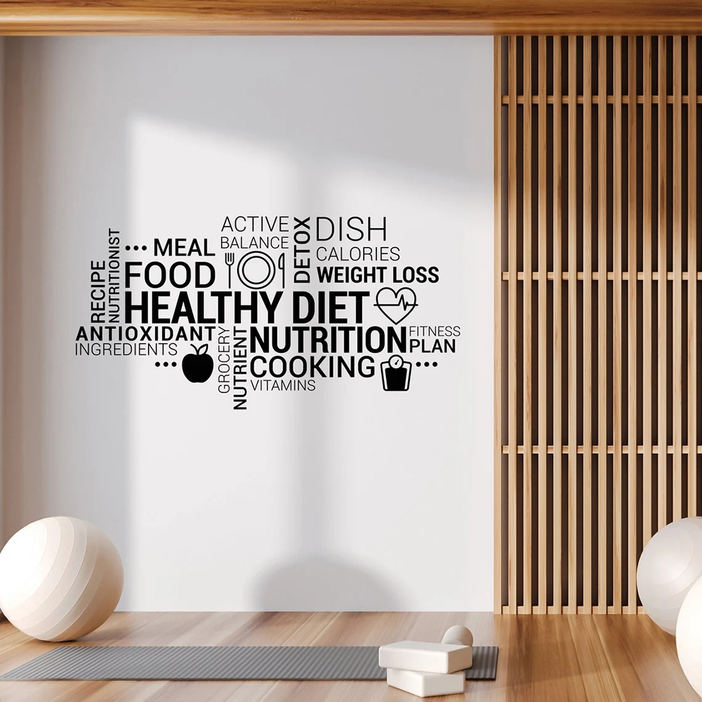 Nutrition For Health Fitness & Sport Melvin Williams - Inspiring Healthy Eating Vinyl Wall Decal