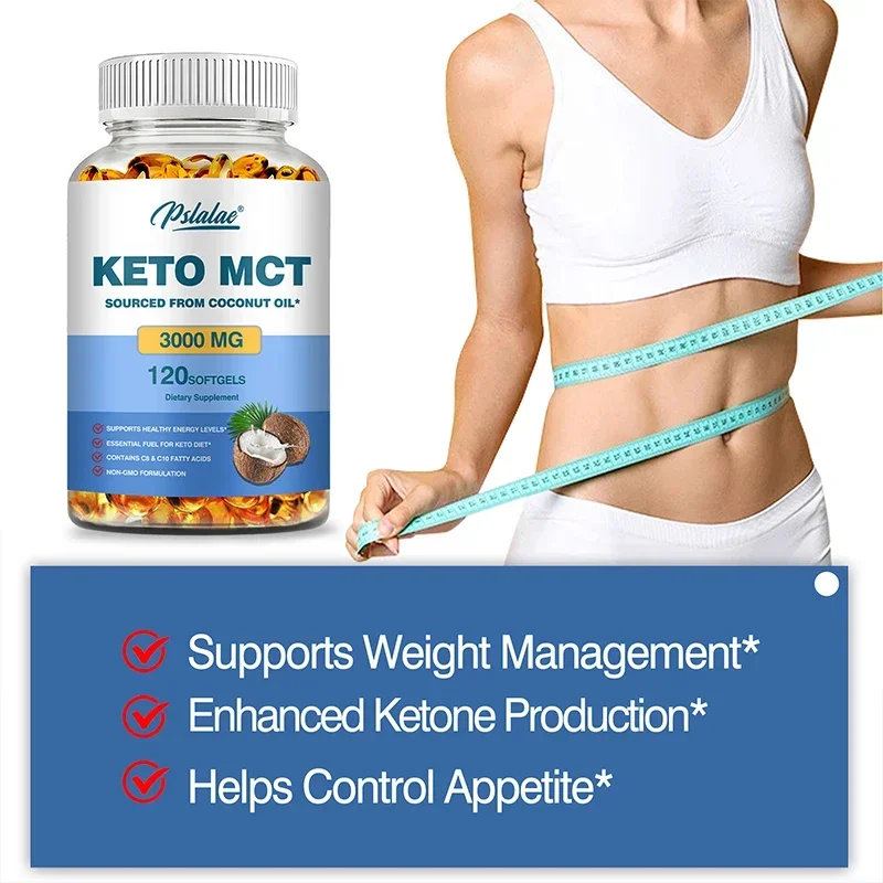 Keto MCT Oil 3000 Mg Capsules  - đánh giá và giá Mct Oil Coconut