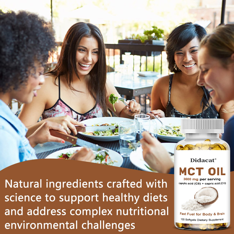 Pure MCT Oil Capsules 3000mg,  - đánh giá và giá Mct Oil Coconut