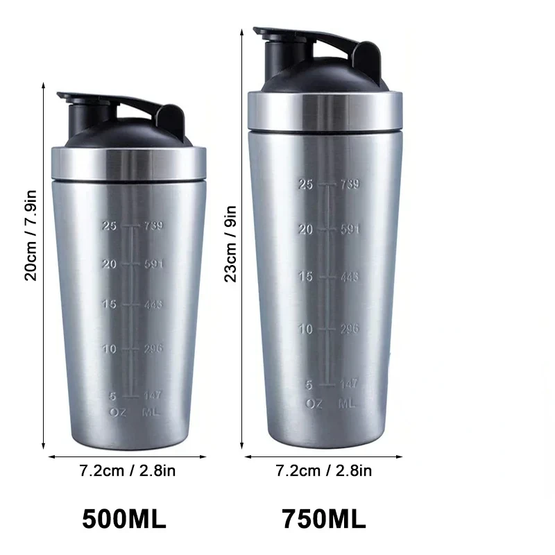 Stainless Steel Protein Shaker - đánh giá và giá Nutrition Of Fitness