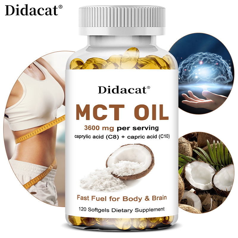 MCT Oil 3600 mg C8 C10 Capsule - đánh giá và giá Mct Oil Coconut