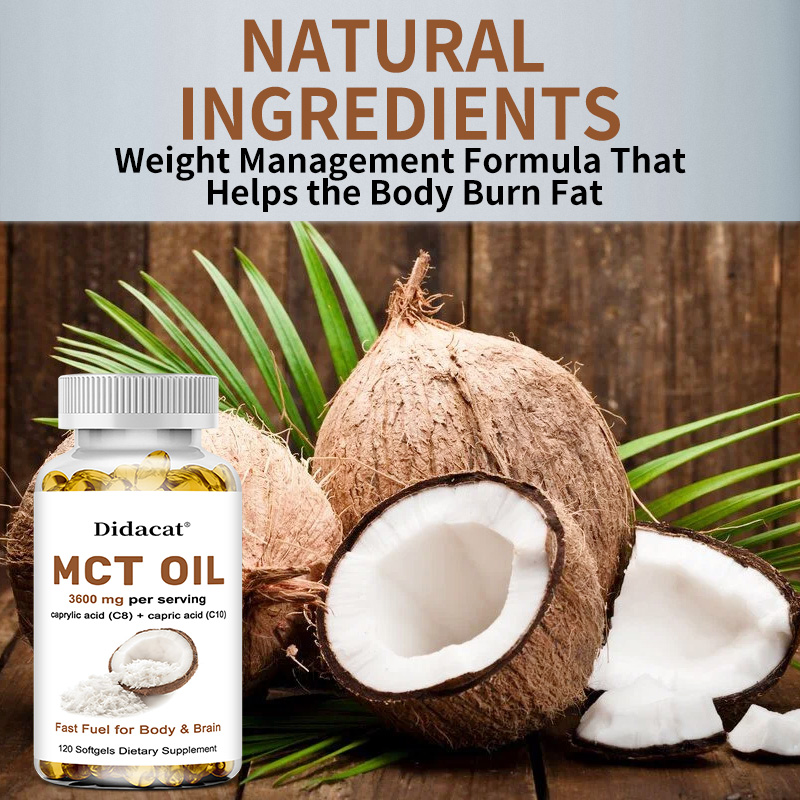 MCT Oil 3600 mg C8 C10 Capsule - đánh giá và giá Mct Oil Coconut