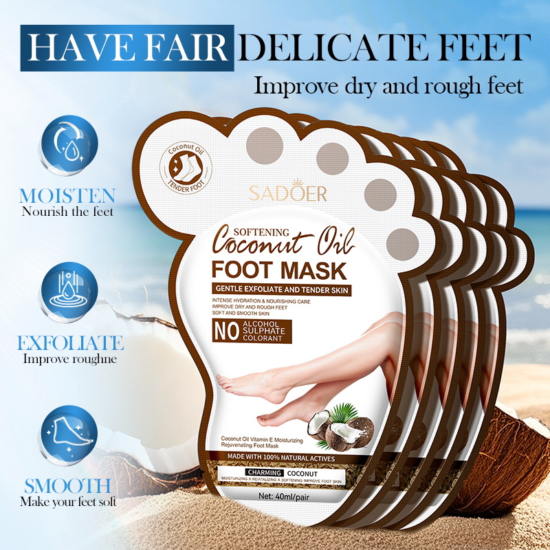 SADOER Coconut Foot Mask Moist - đánh giá và giá Mct Oil Coconut