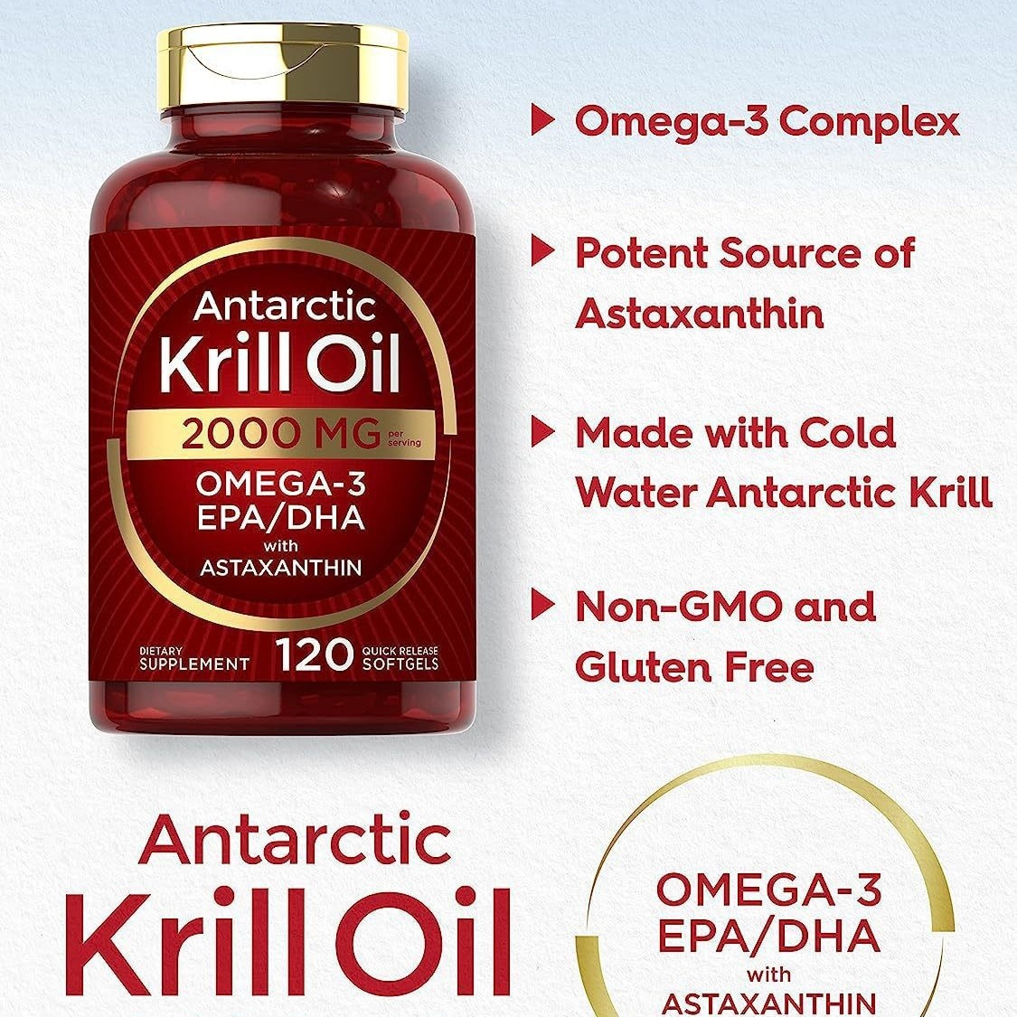 Krill oil soft capsules supple - đánh giá và giá Nutrition Of Fitness