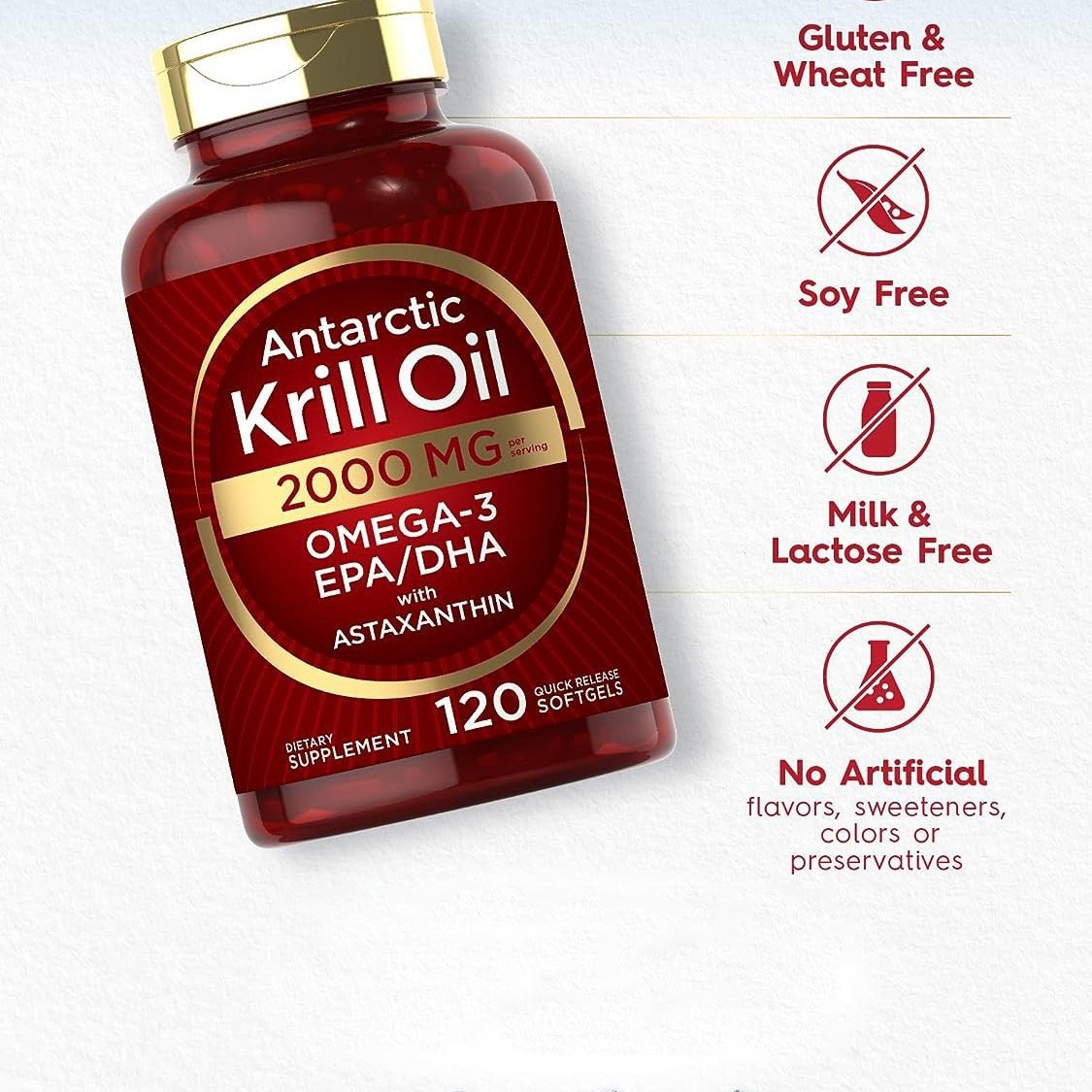 Krill oil soft capsules supple - đánh giá và giá Nutrition Of Fitness