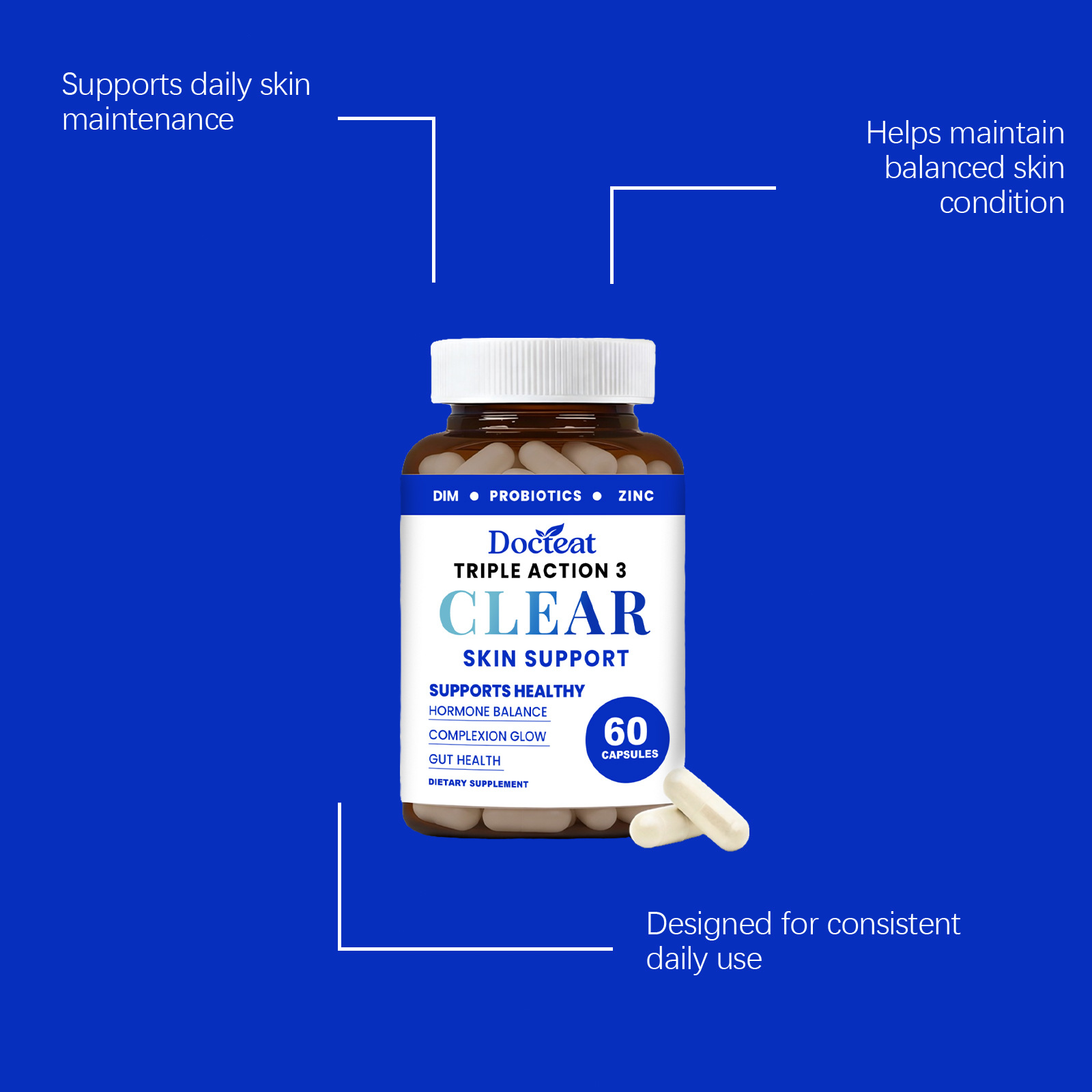 Clear Skin Support Capsules DI - đánh giá và giá Nutrition Zinc
