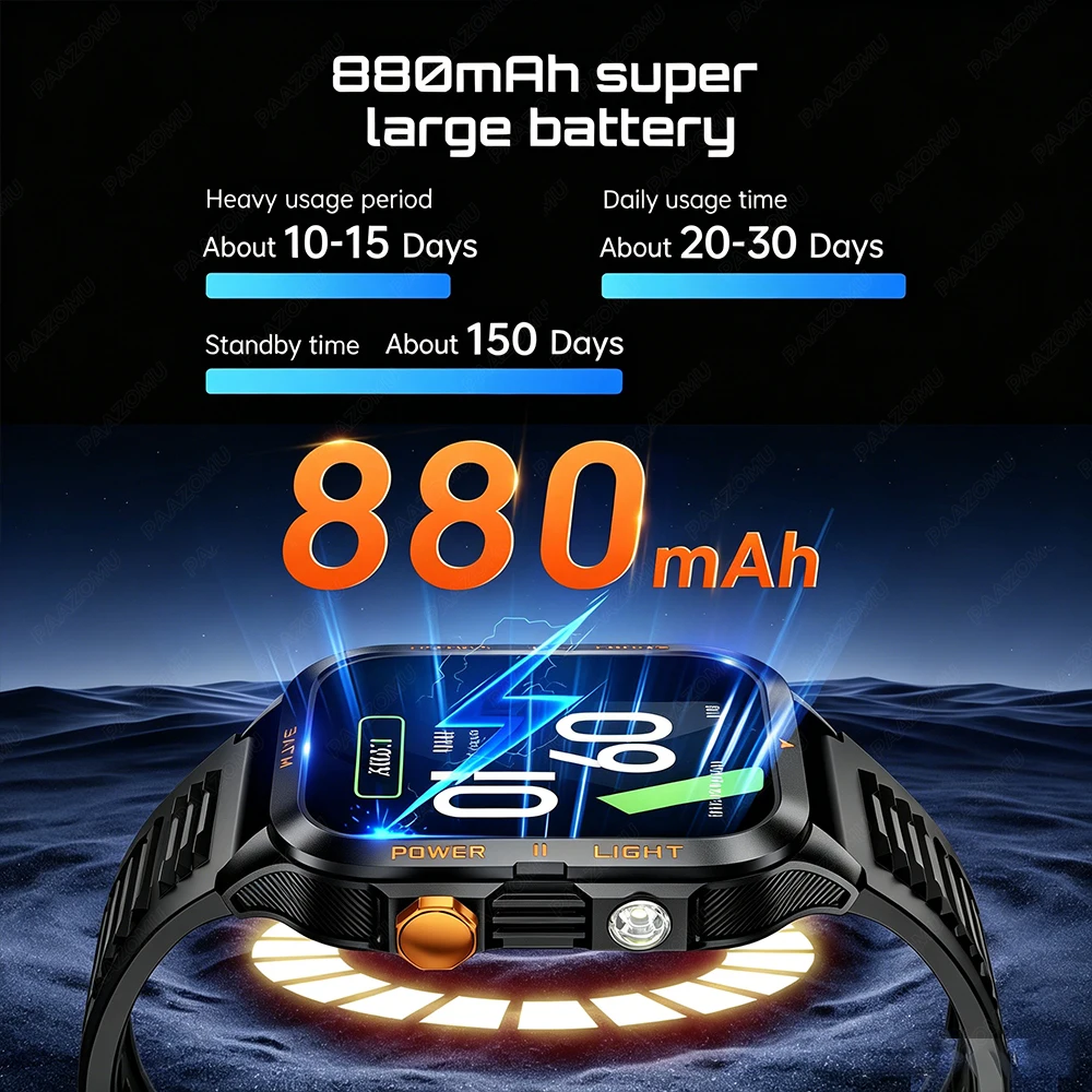 Military Grade SmartWatch Men  - đánh giá và giá Nutrition Gym